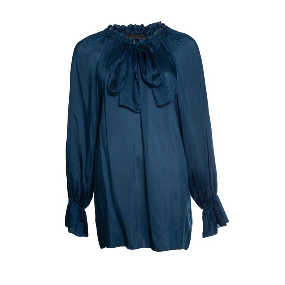 The Row, blue blouse with bow